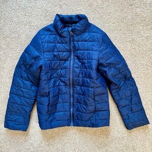 Lands’ End Kids Navy Lightweight Puffer Jacket Size S (4)